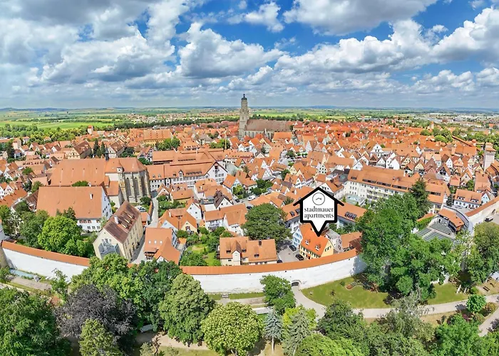 Apartman Stadtmauer - Neue Helle Direkt An Der Historischen Stadtmauer Nördlingen