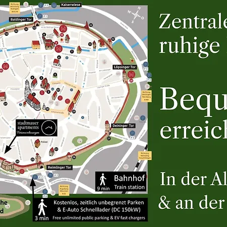 Stadtmauer - Neue Helle Direkt An Der Historischen Stadtmauer Apartament *